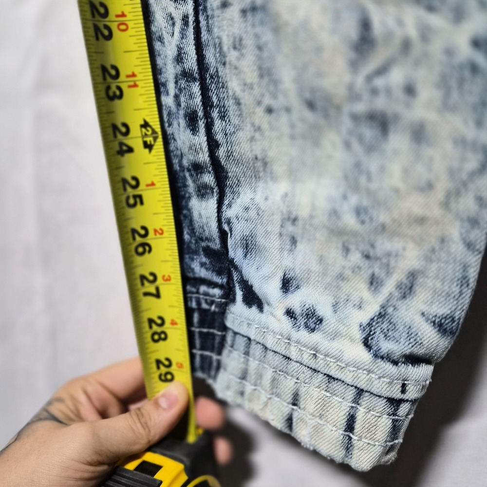 Acid Wash Black & White Women’s Jeans - Picture 5 of 11